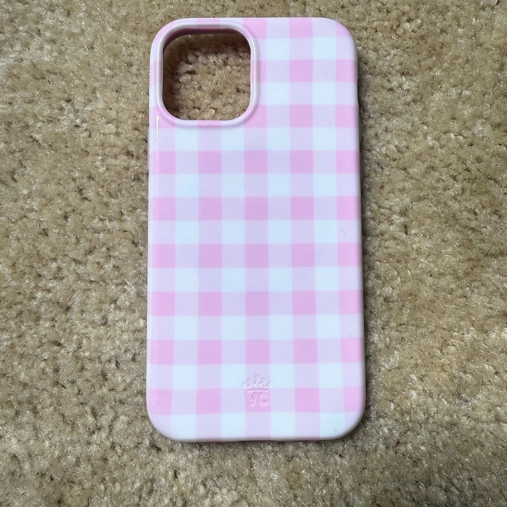 Pink Gingham Velvet Caviar iPhone 12 Pro Case